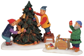 Decorating Santa's Tree