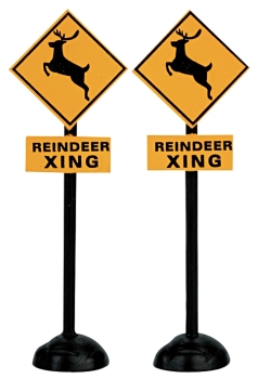 Reindeer Crossing Signs