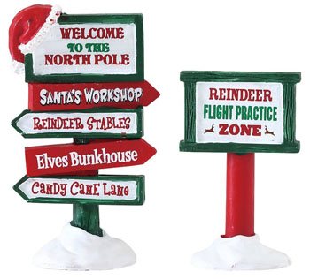 North Pole Signs